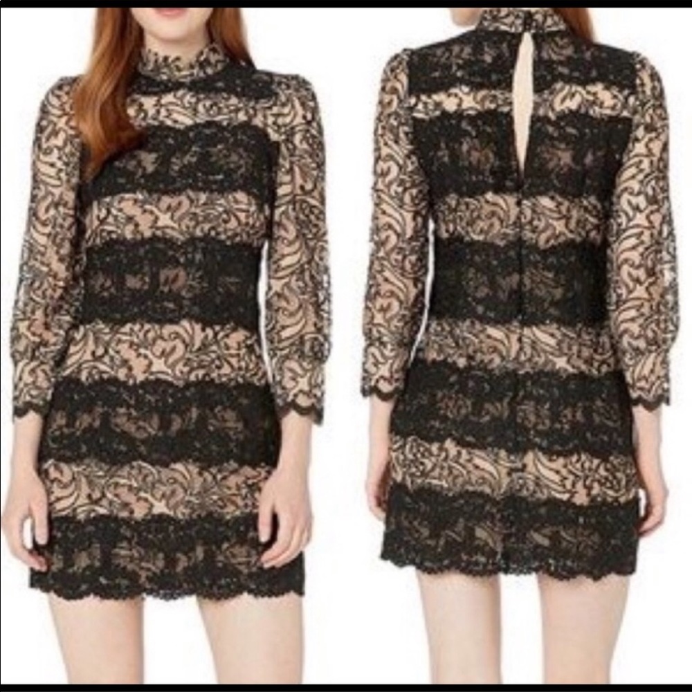 NWT Tracy Reese puff sleeve lace shift dress